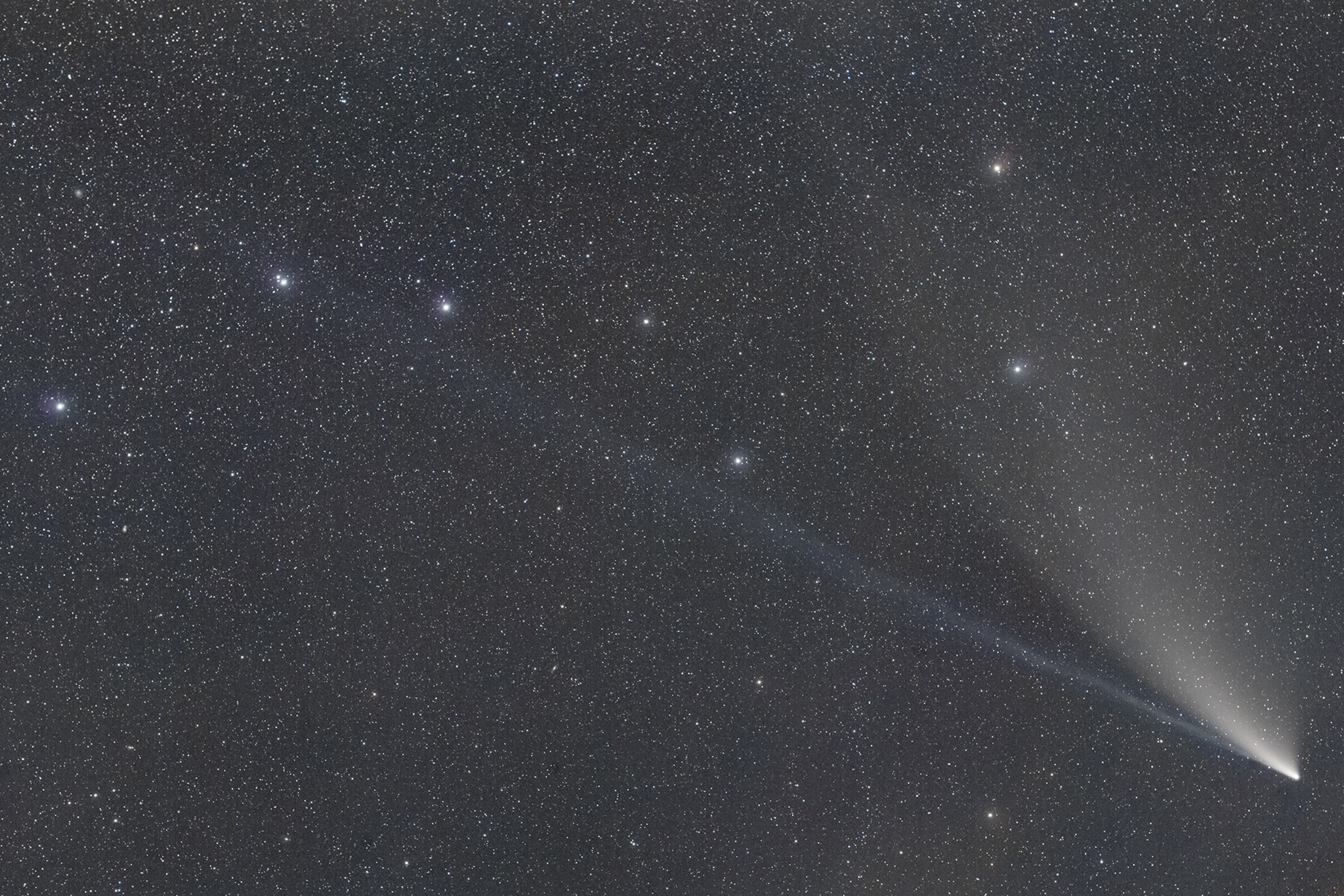 1 Neowise in Big dipper Comet Ondrej Kralik