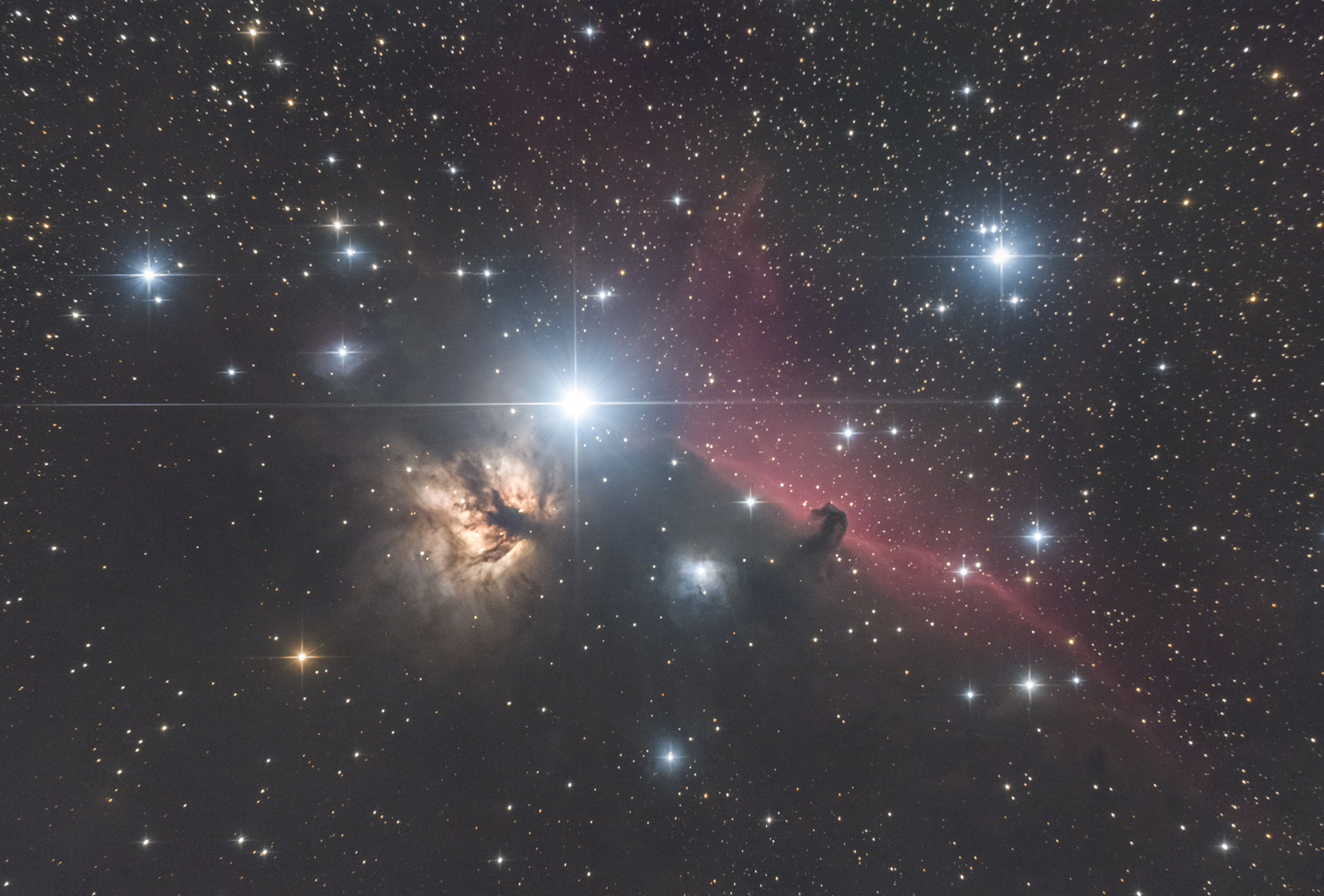 15 Horsehead and Flame nebula